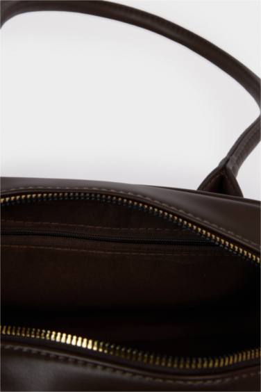 Kadın Pelüş Detaylı Suni Deri Çapraz Çanta