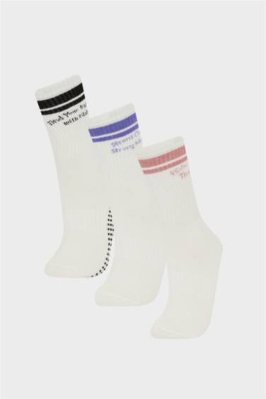 Lot de 3 Chaussettes longues en coton pour femme