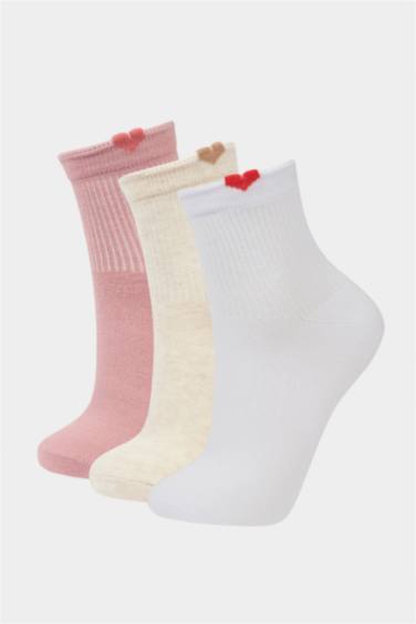 Woman 3 Piece Cotton Short Socks