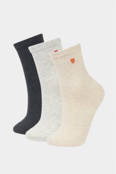 Woman 3 Piece Cotton Short Socks
