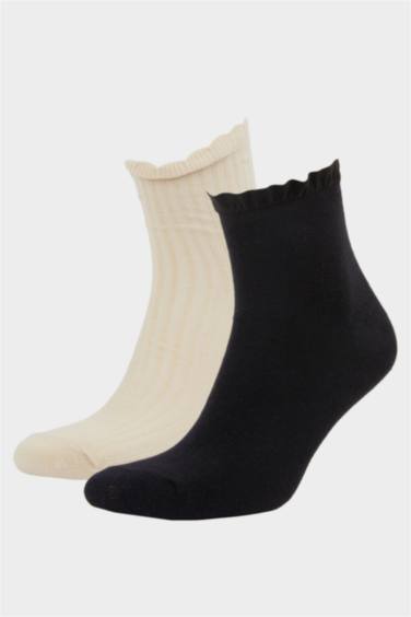 Woman 2 Piece Cotton Short Socks