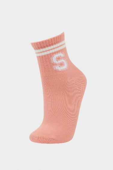 Kadın Rahat Lastikli 3'lü Pamuklu Soket Çorap