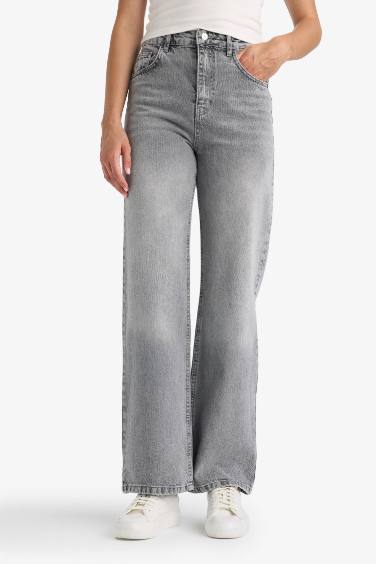 Jean large taille haute Style des années 90