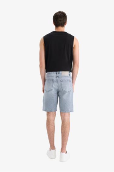 Straıght Fıt Jean Bermuda - Görsel 9