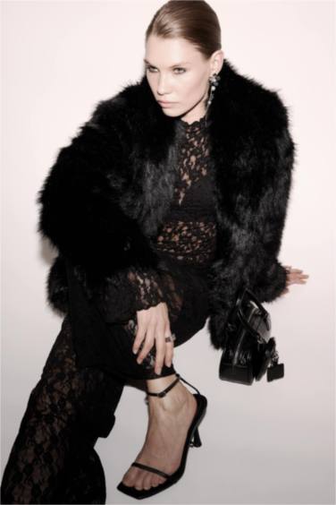 Regular Fit Kısa Suni Kürk