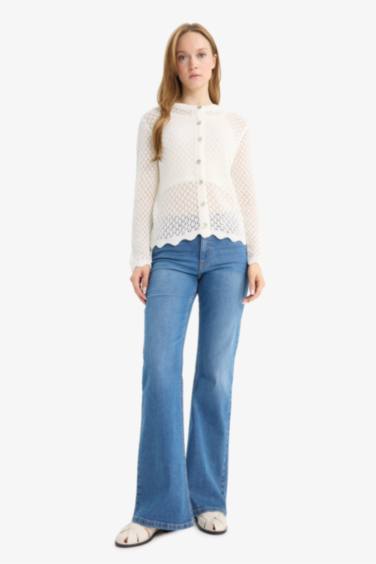 Regular Fit Crew Neck Knitwear Cardigan