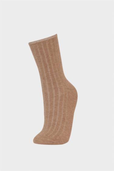 Lot de 5 Chaussettes longues en coton pour femme