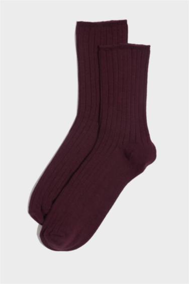 Kadın 5'li Pamuklu Uzun Çorap