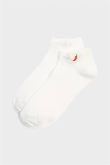 Kadın 3'lü Pamuklu Patik Çorap