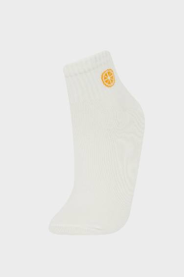 جوارب قصيرة نسائية من قطن - 5 قطع