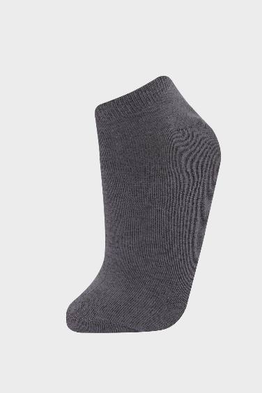 Woman Flower 5 Piece Cotton Short Socks