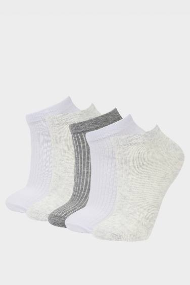 Lot de 5 paires de Chaussettes courtes en coton pour femme