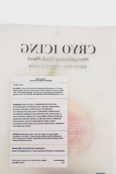Nature Republic Cryo Icing Power Boosting Face Mask 27ml – Güçlendirici & Canlandırıcı Yüz Maskesi
