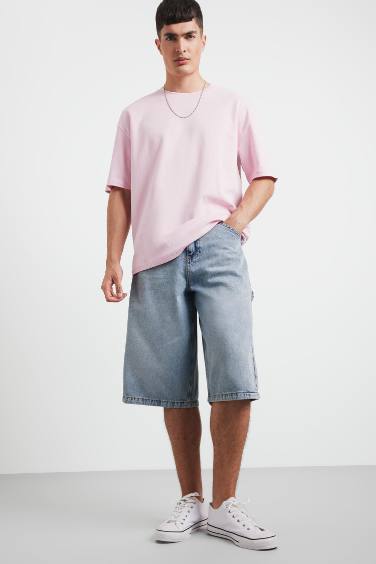 Denim Bermuda Shorts