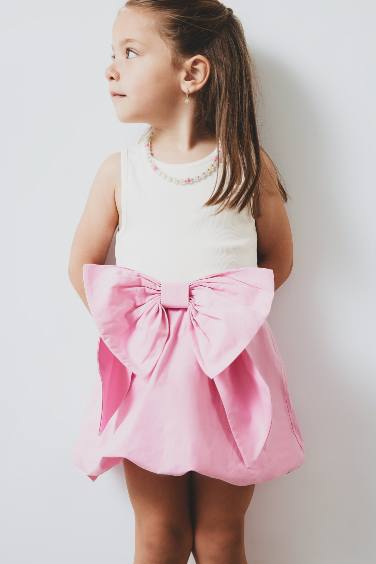 Baby Girl Poplin Balloon Fit Skirt