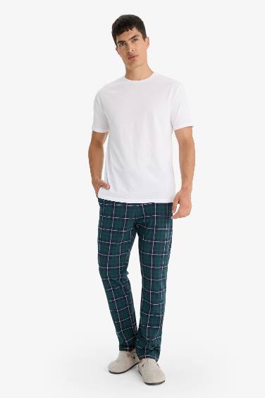 طقم بيجاما كاروهات قصة عادية نص كم من Fall in Love - قطعتين