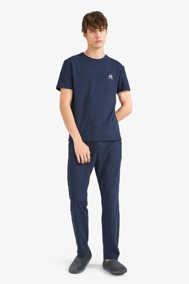 Regular Fit Short Sleeve 2 Piece Pyjama Set