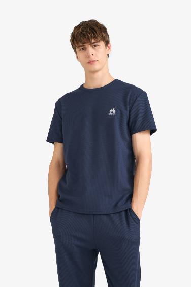 Regular Fit Short Sleeve 2 Piece Pyjama Set