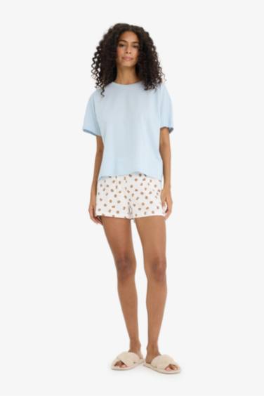 Fall in Love Regular Fit Patterned Shorts Pajama Bottom