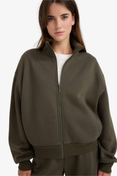 бокси фит ұзартылған жаға Кардиган