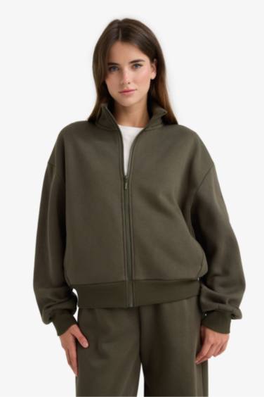 бокси фит ұзартылған жаға Кардиган