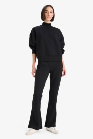Flare Fit Pocketed Trousers