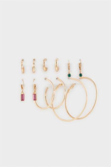 Kadın 6'lı Gold Küpe