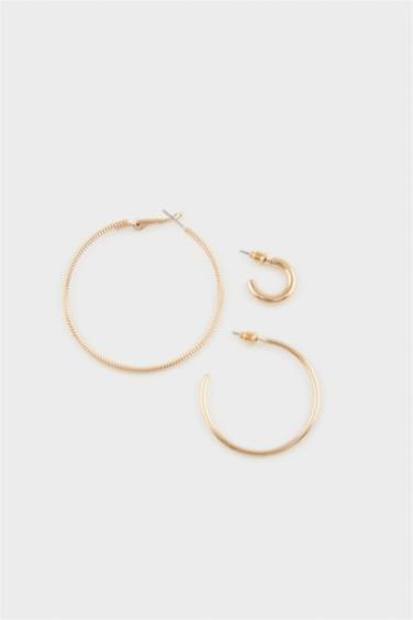 Kadın 6'lı Gold Küpe