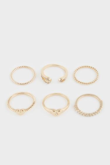 Kadın 6'lı Gold Yüzük