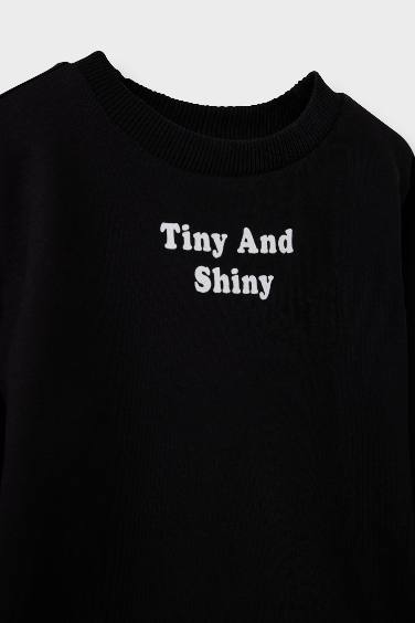 Baby Girl Printed Soft Lining Sweatshirt
