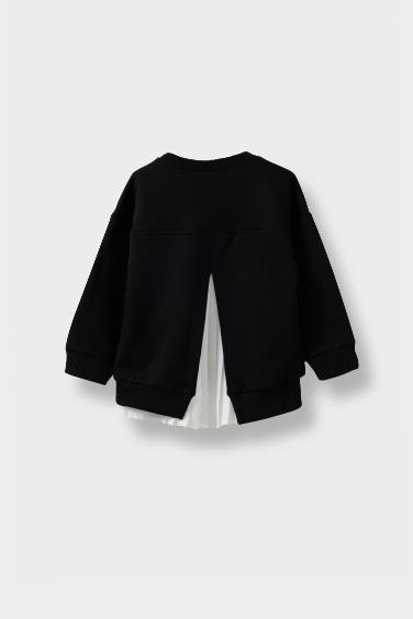 Baby Girl Printed Soft Lining Sweatshirt