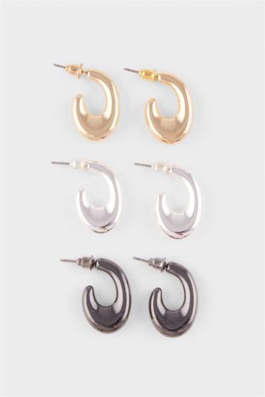 Kadın 3'lü Halka Küpe