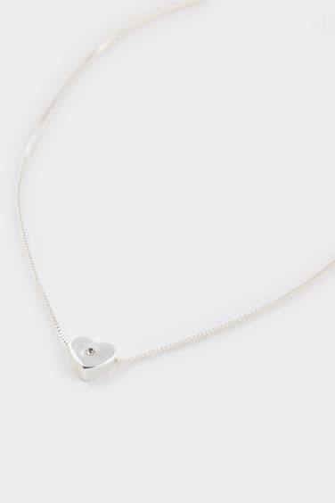 Kadın Minimal Kalp Silver Kolye