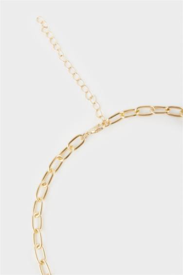 Kadın Kalp Charmlı Gold Kolye