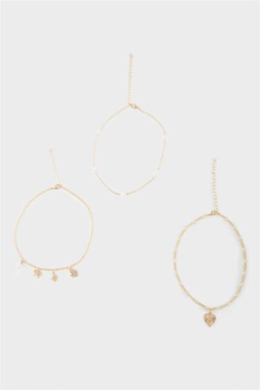 Kadın 3'lü Gold Kolye