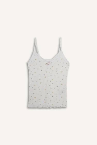 Fall in Love Cotton Patterned Tank Top