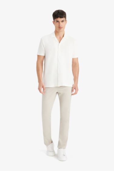 Regular Fit Polo Neck Short Sleeve Shirt