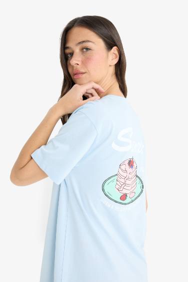 فستان قصة عادية بياخة مستديرة من Fall in Love