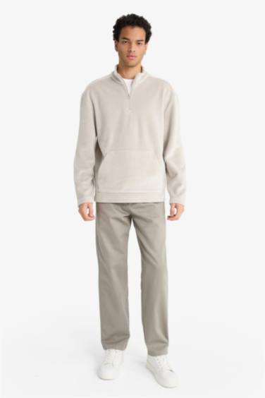 بنطلون وايد ليج برجل واسع برباط