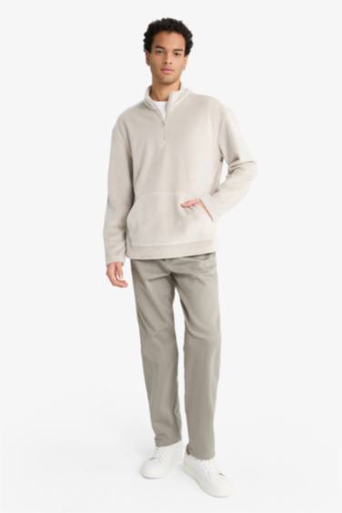 بنطلون وايد ليج برجل واسع برباط