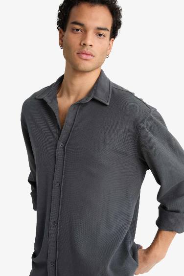 Regular Fit Cotton Long Sleeve Shirt