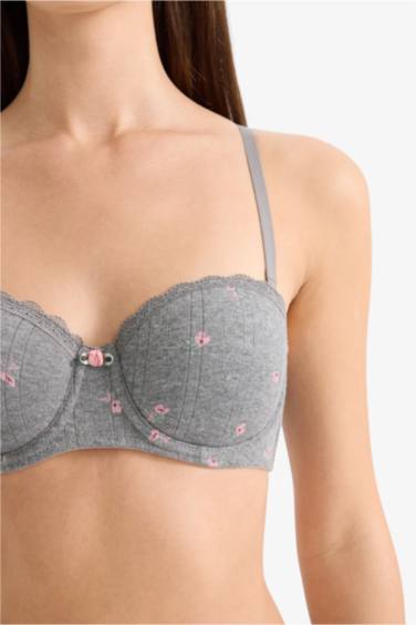 Kaplı Pedsiz Balkonet Sütyen - Görsel 4