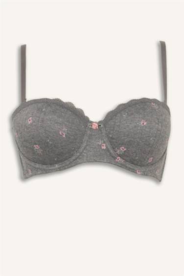 Kaplı Pedsiz Balkonet Sütyen - Görsel 6