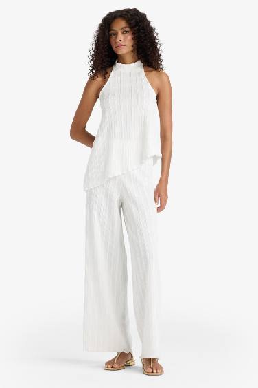 Wide Leg Bürümcük Geniş Paça Pantolon