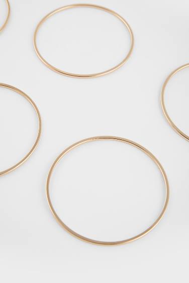 طقم 5 أساور ذهبية نسائي