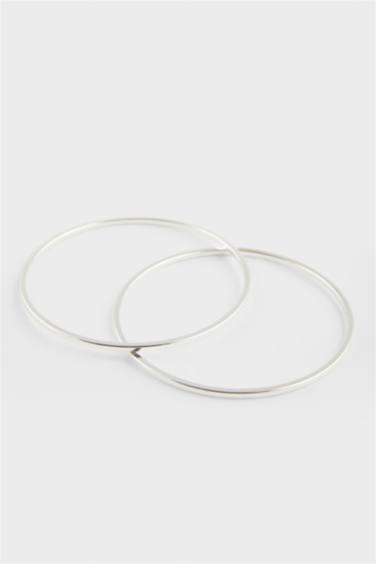 Женский комплект из 5-ти серебряных браслетов