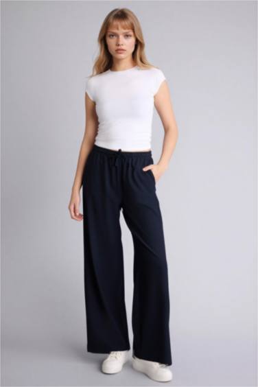 Wide Leg Double Pocket Trousers