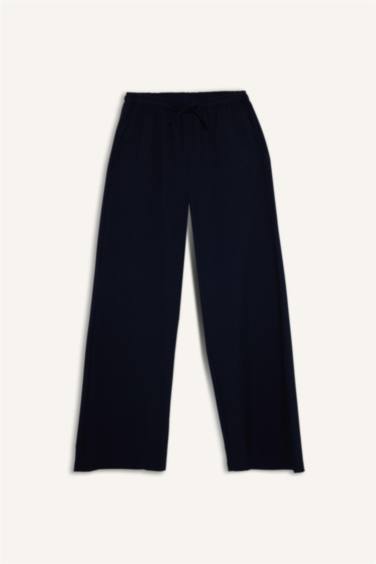 Normal Bel Wıde Leg Pantolon - Görsel 8