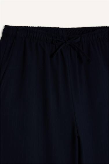 Normal Bel Wıde Leg Pantolon - Görsel 9