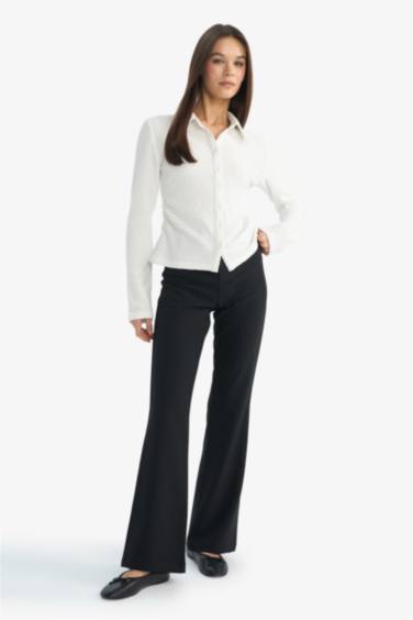 Flare Fit Regular Waist Trousers
